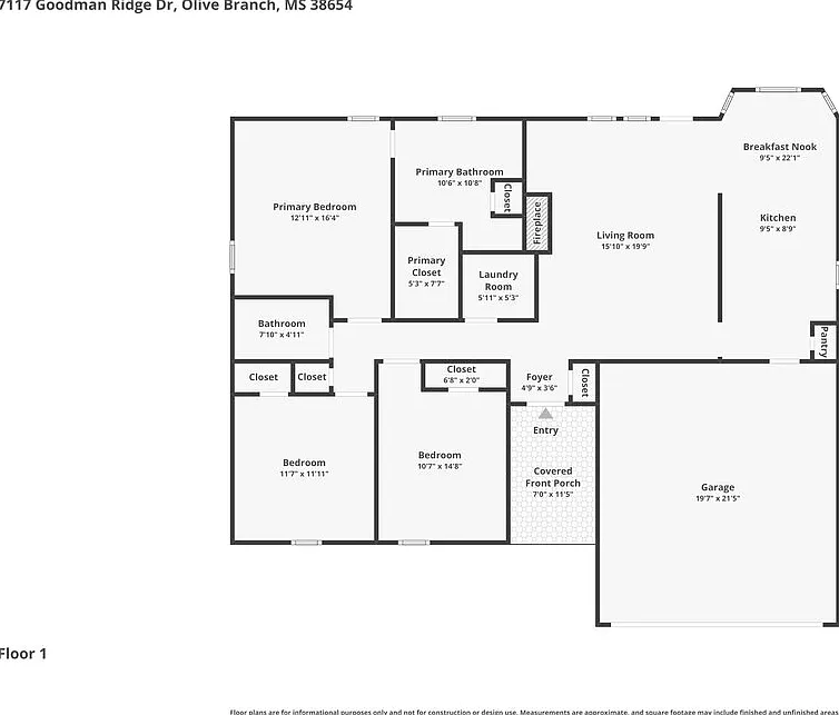 3 bed, 2.0 bath, 1411 sqft, $1,765 — Photo 2