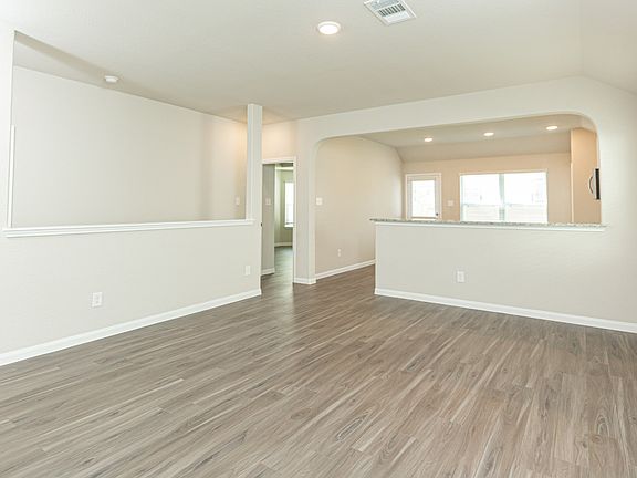 Family Room to Kitchen and Dining Area