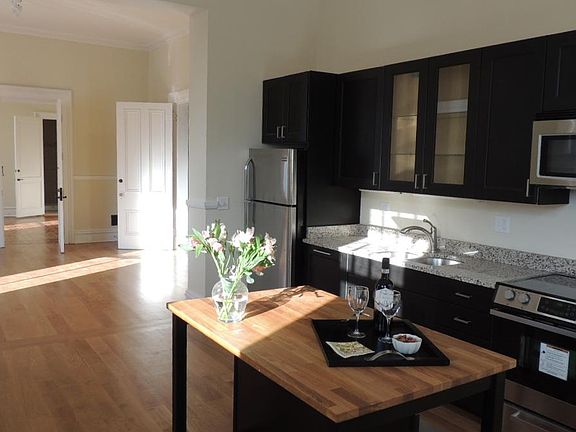 Open kitchen/dining/living areas