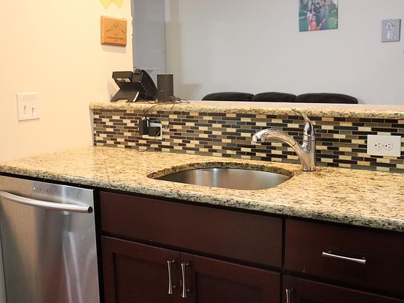 Kitchen view to family room.