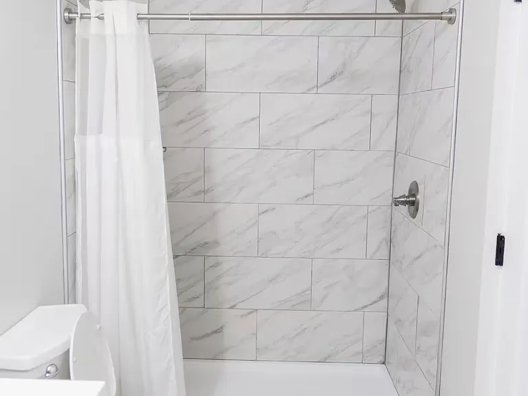 2nd bathroom with walk-in shower.