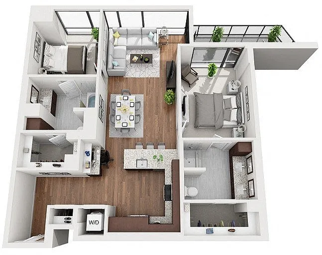 Floor plan 2C