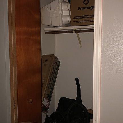 Living room closet 