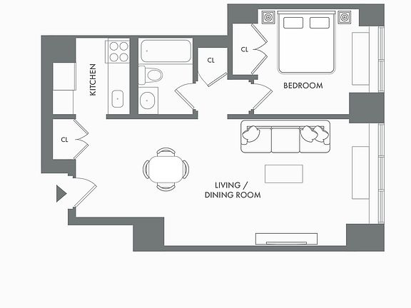 2nd image of 245 E 44th St APT 2D