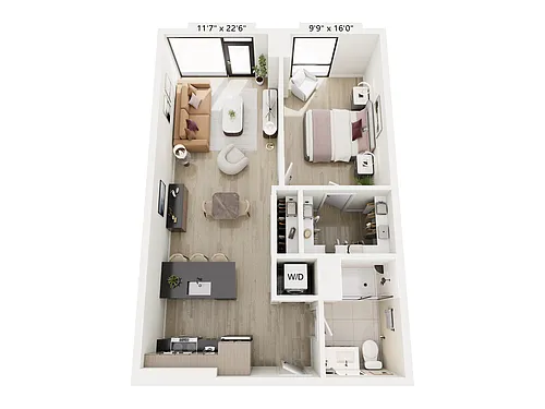 Floor plan 1B-1