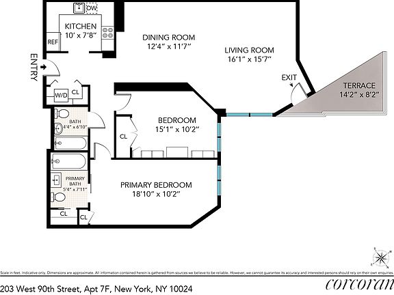 2nd image of 203 W 90th St APT 7F