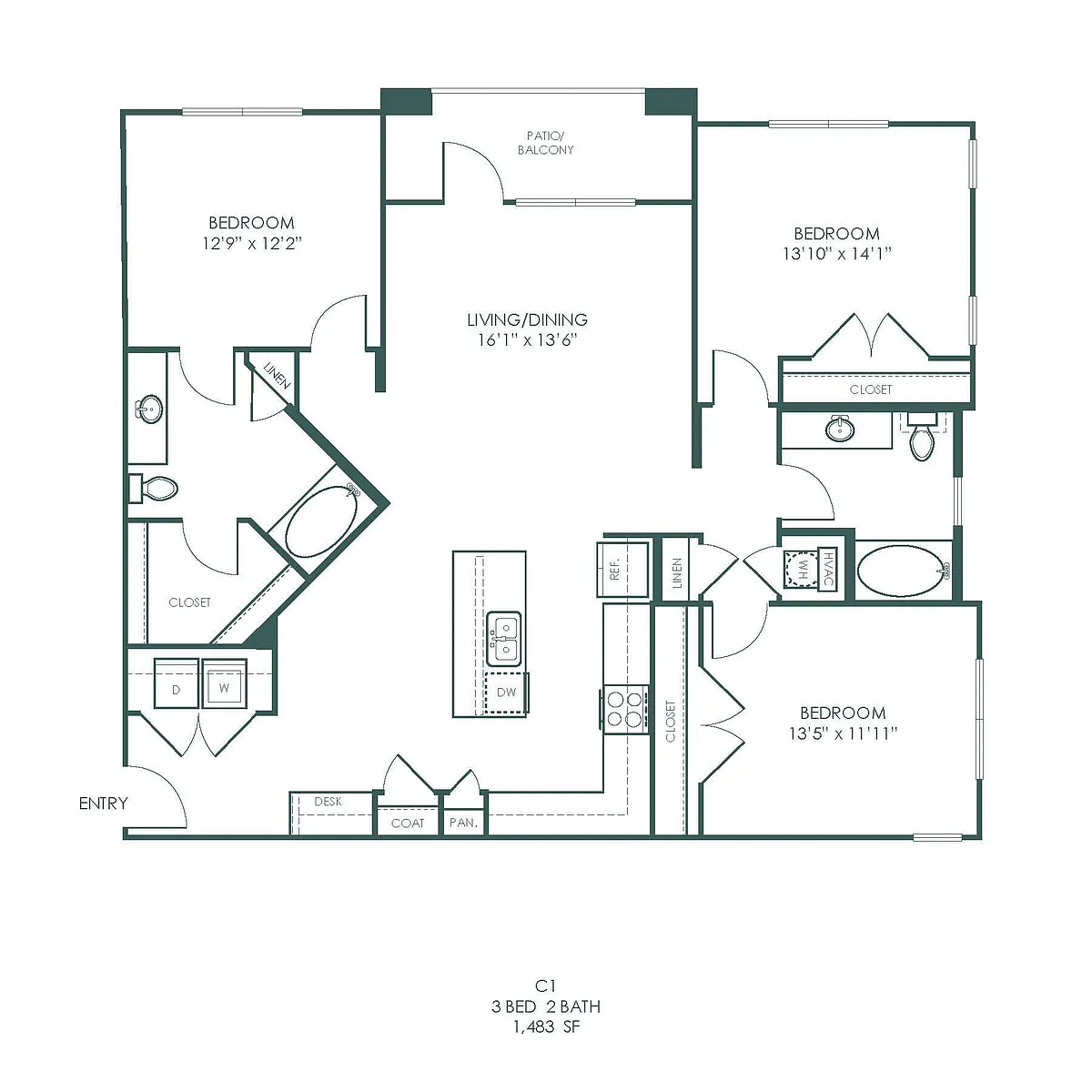 Floor plan C1