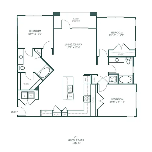 Floor plan C1