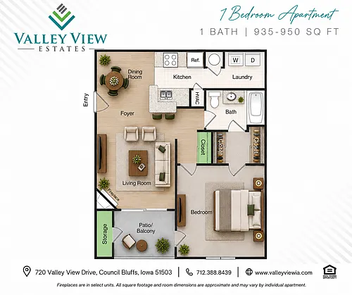 Floor plan 1BR