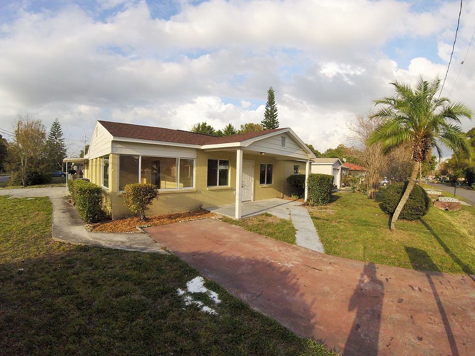 exterior front- large corner lot