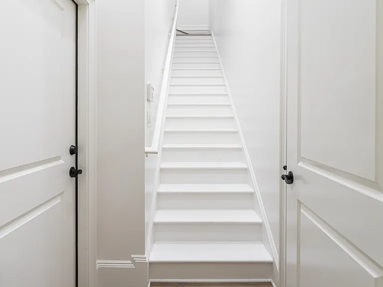 Stairway up to rental unit