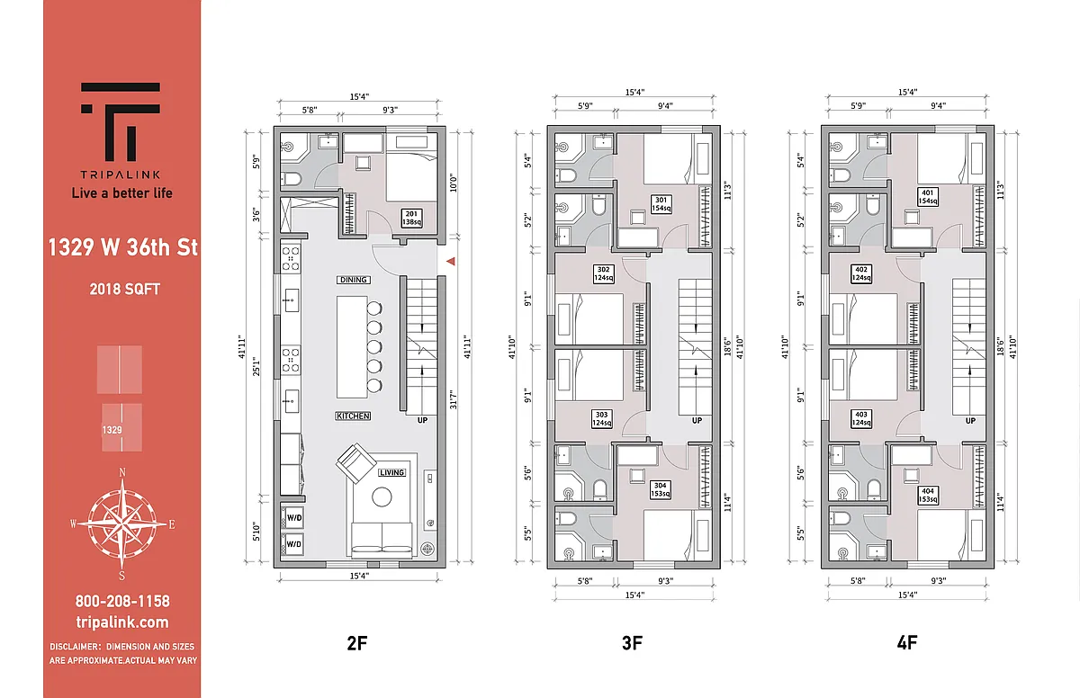 Floor plan 1329 W 36th St