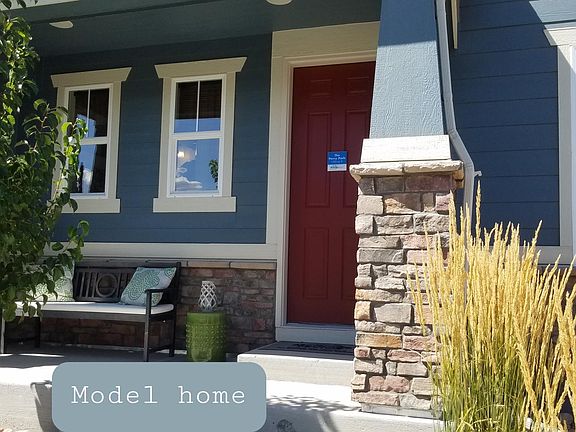 Model home front patio