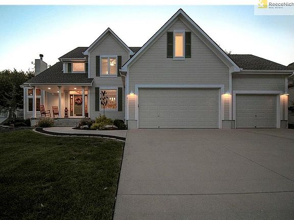 Front of Home in the Evening.