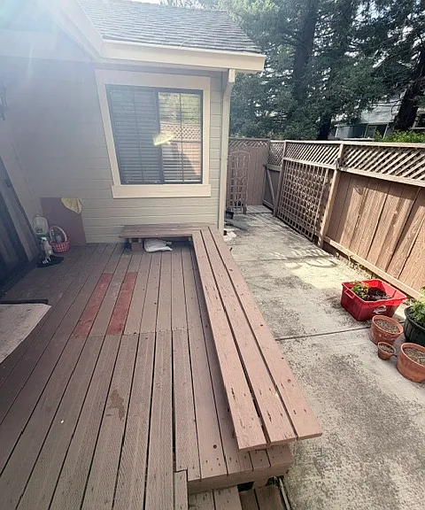 Backyard patio