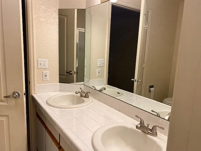 Master bathroom vanity