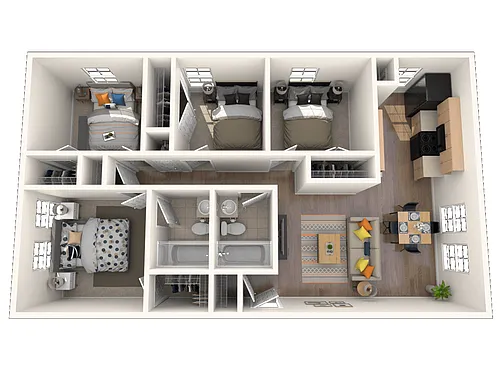 Floor plan Four Bedroom