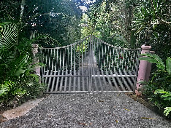 Upper entrance to property