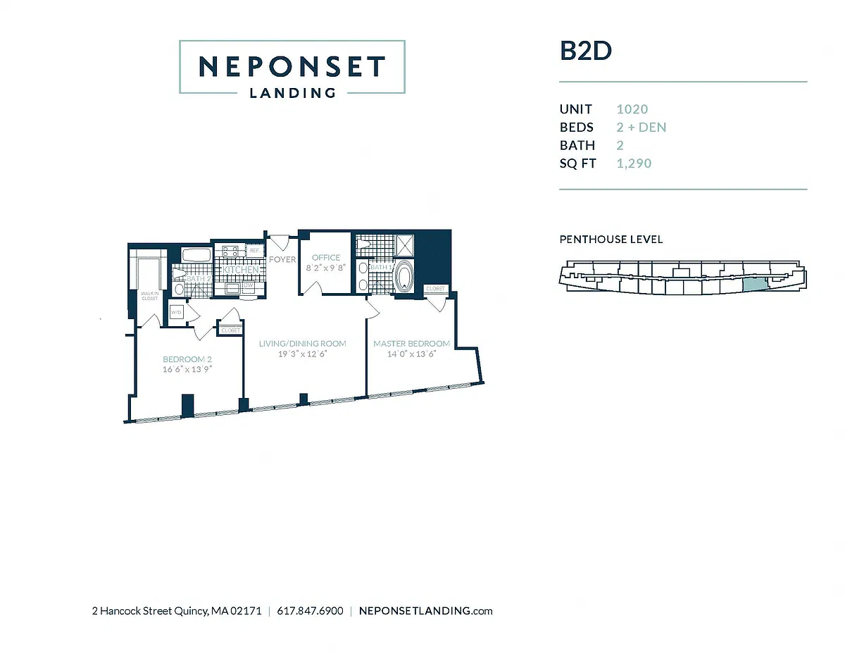 Floor plan Penthouse B2ADP