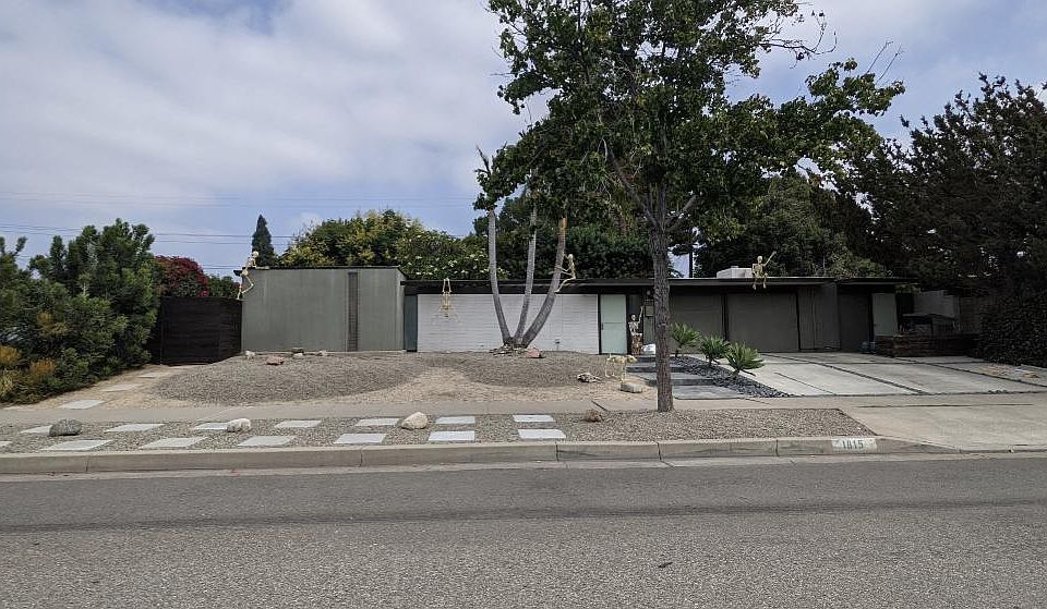 Front of house with drought tolerant landscaping