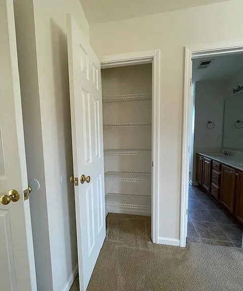 Master bedroom linen closet.