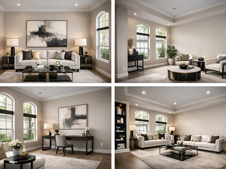 FAMILY ROOM WITH VIRTUAL STAGING