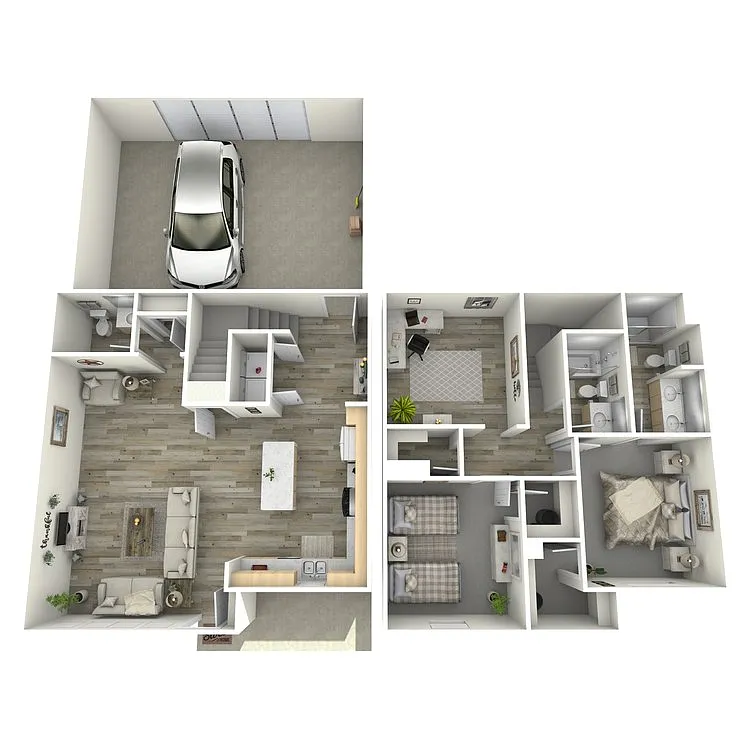 Floor plan PLAN B3 TOWNHOME