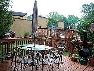 Deck off of the kitchen