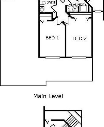 Spacious 2nd floor with 3 bed, 2bath, 2  car garage