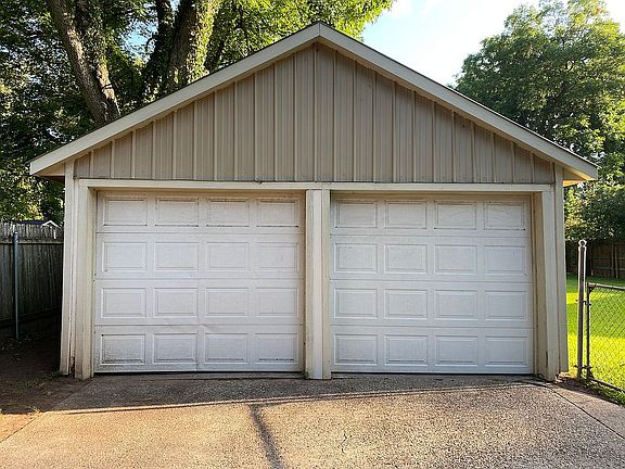 Detached two car garage