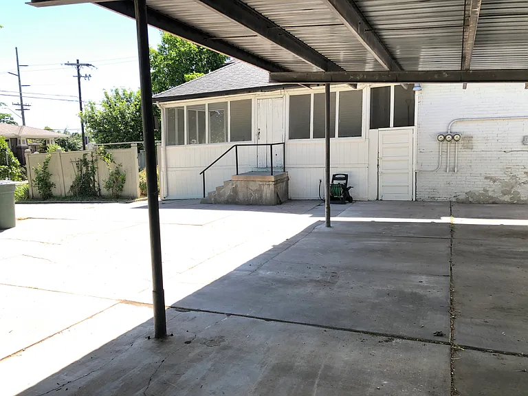 Covered parking for one car