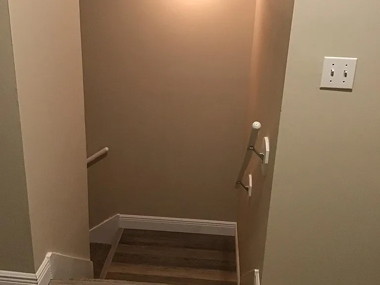 Stairway to first landing