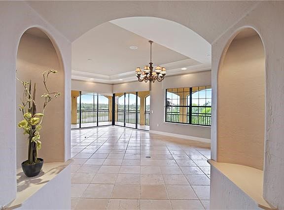 The great views start at the front entry in this top floor PH...
