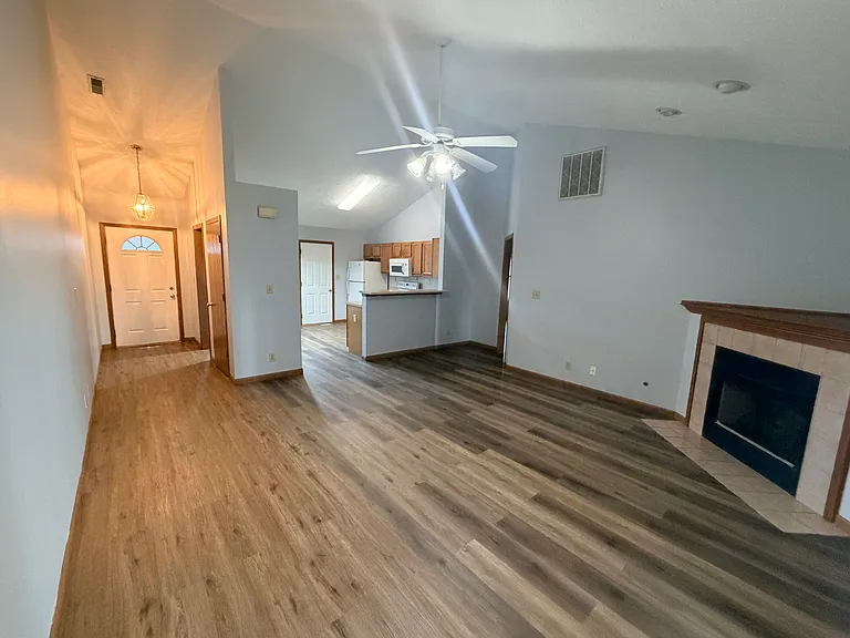 View from the entrance on the back patio door