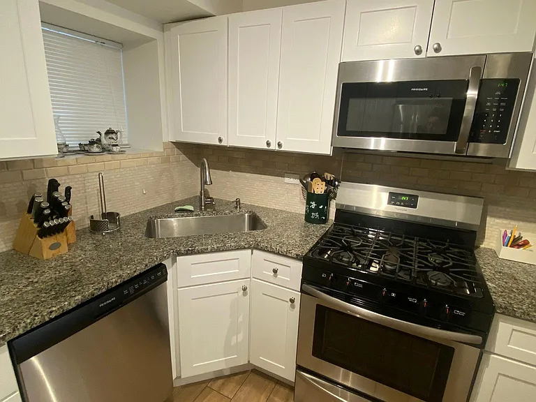 Stainless steel dishwasher, microwave and stove
