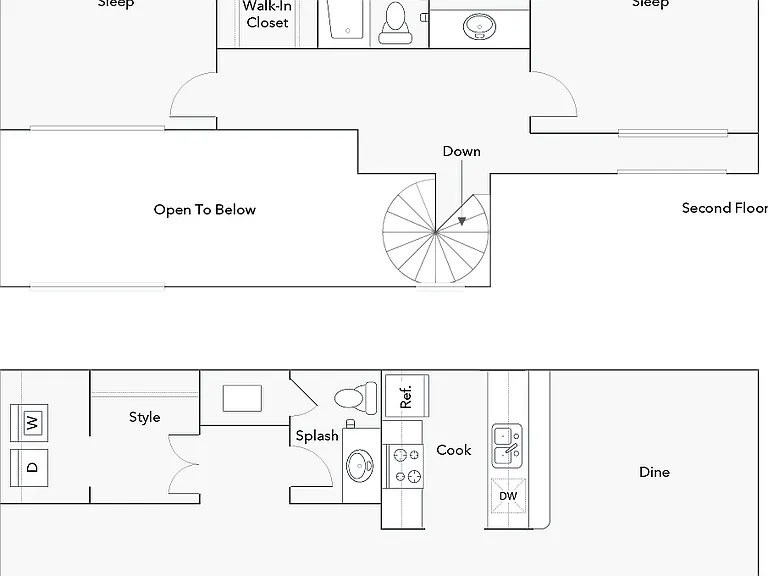 California | 2-Bedroom Floorplan California | 2-Bedroom Floorplan