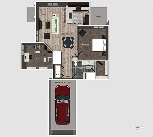 Floor plan Casper with Den