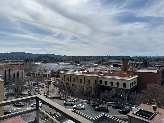 View of Broadway Plaza from balcony