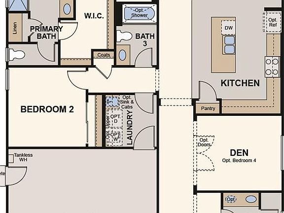 Floorplan - Den is converted to Bedroom