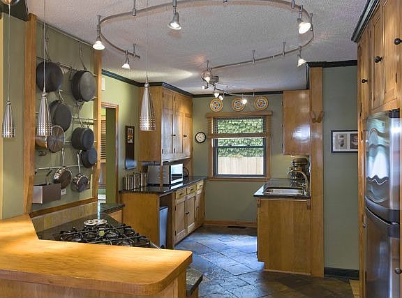 Kitchen offers so much space and custom design.