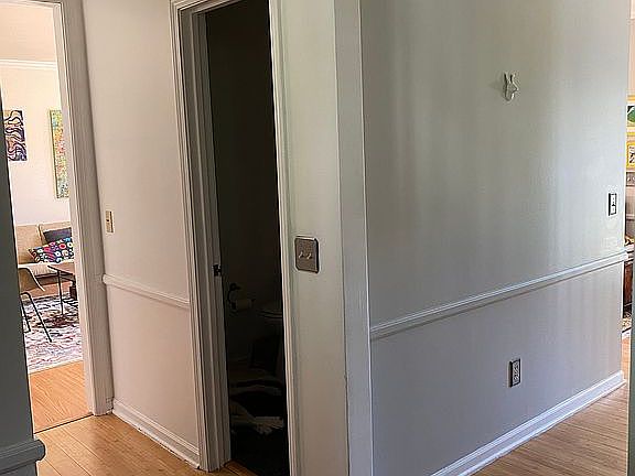 Hall to 1/2 Bath & Laundry 