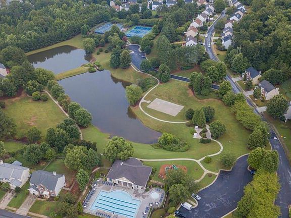 Aerial view of entrance
