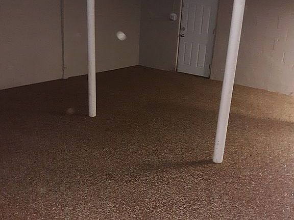 Stone floor in basement