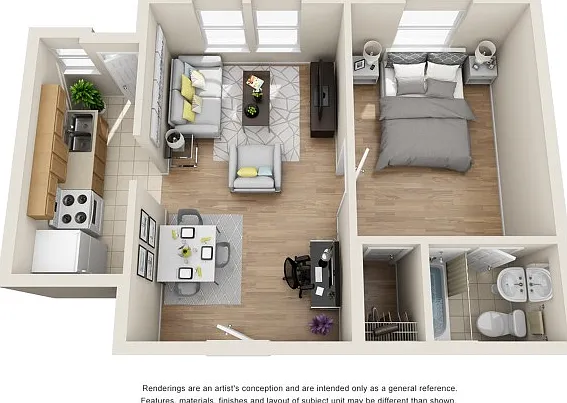 1 Bedroom | 1 Bathroom 1 Bedroom | 1 Bathroom