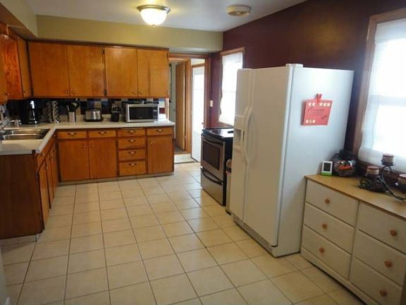 Tiled kitchen