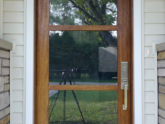 Mahogany front door