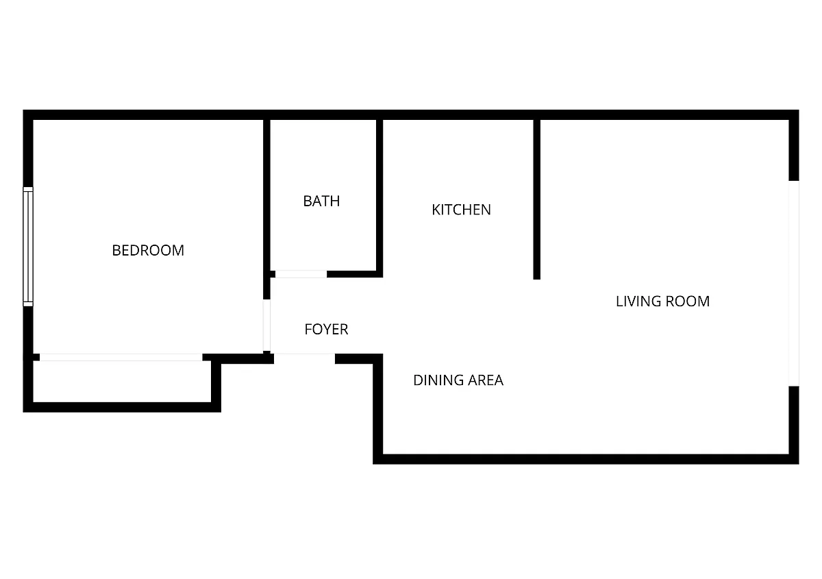 Floor plan 1X1 - B1