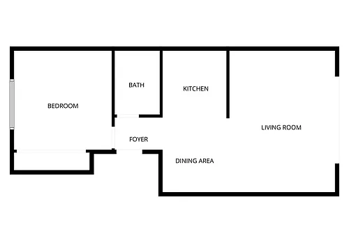 Floor plan 1X1 - B1