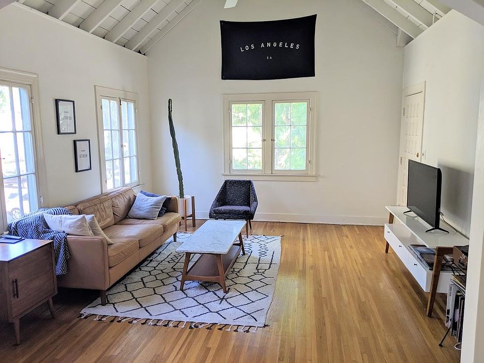 Vaulted living room