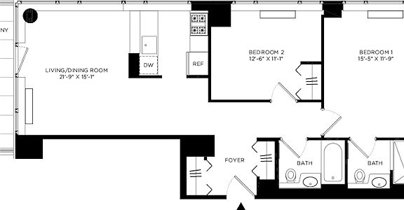 2nd image of 601 W 57th St APT 27E